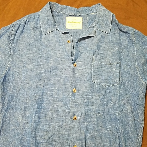 Weatherproof Linen Button Down Side L - Picture 2 of 3